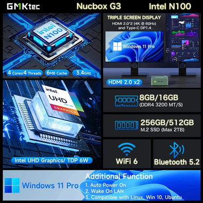 G3 Mini PC Intel Processor