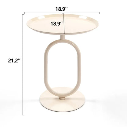 Lantern-shaped Metal End Table