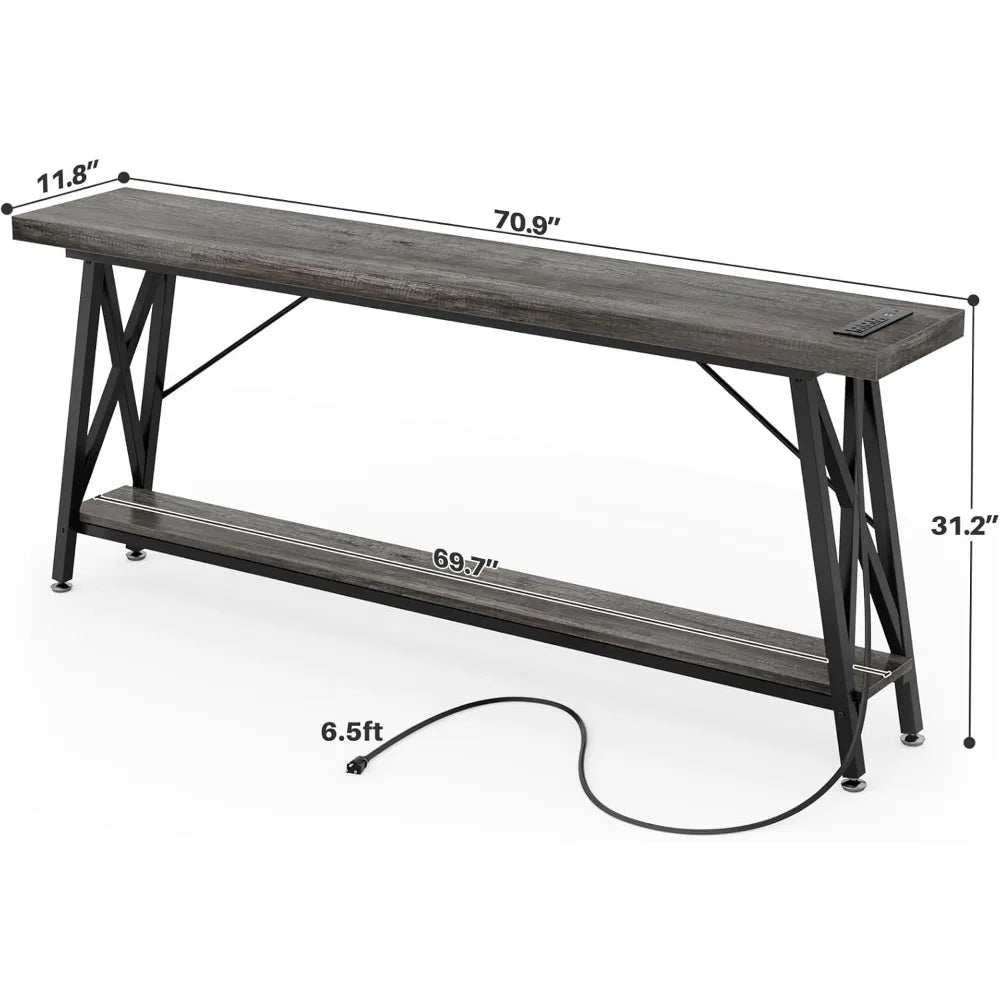 70.9 Inch Extra Long Console Table