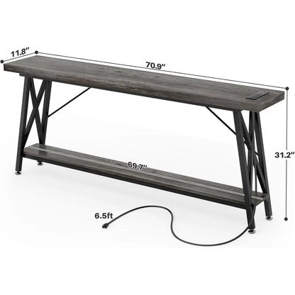 70.9 Inch Extra Long Console Table