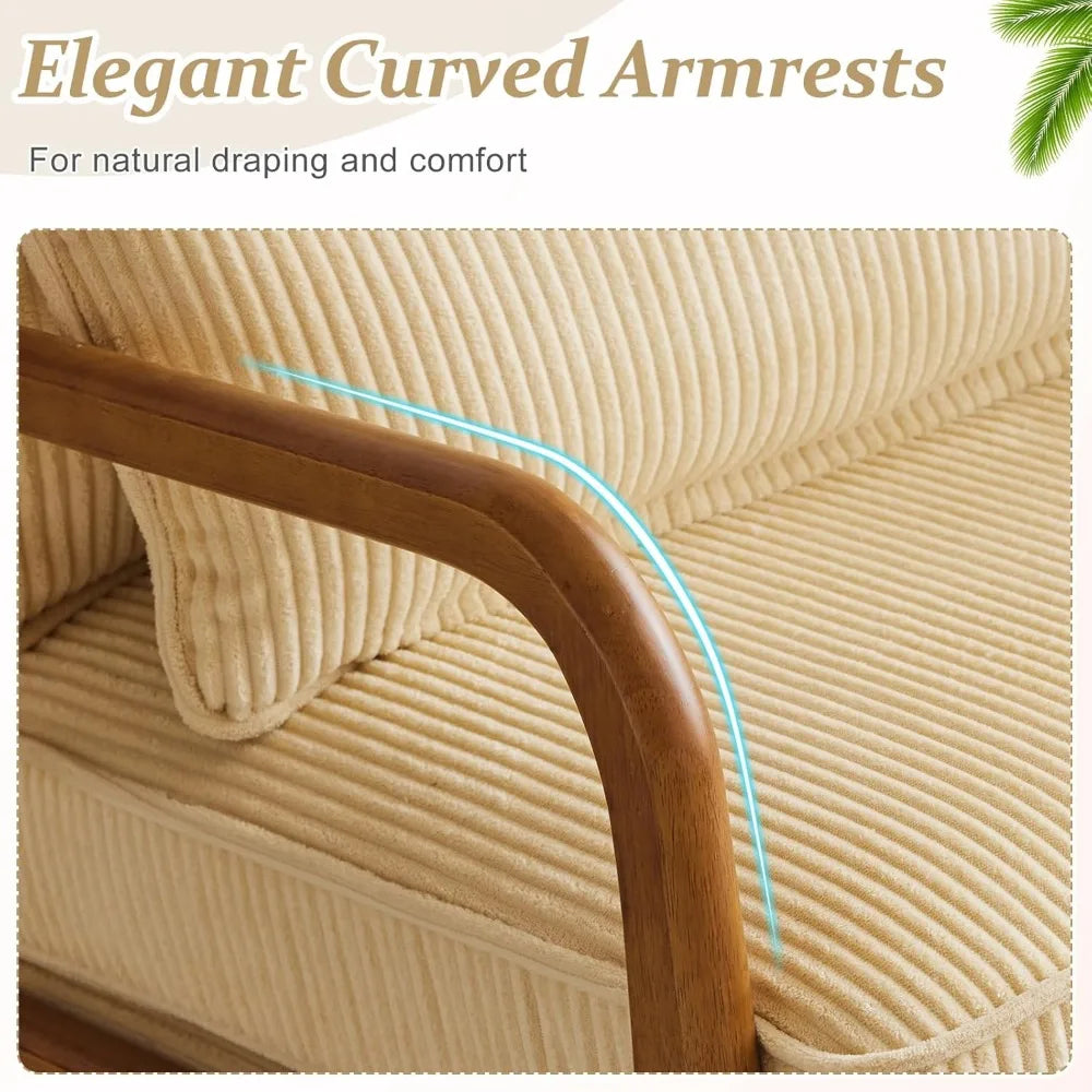 Corduroy Accent Chair