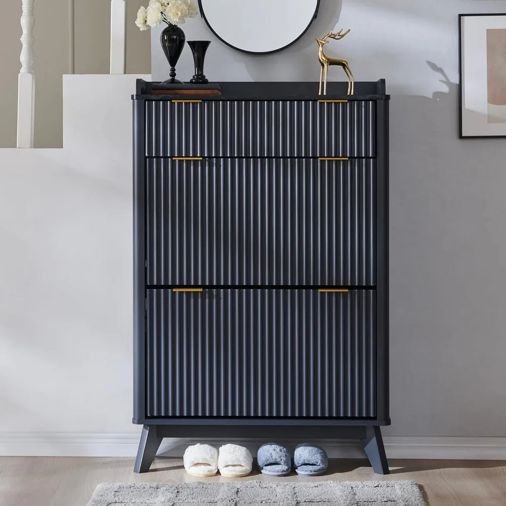 Storage Cabinet with 2 Flip Drawers