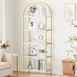 5 Tier Bookcase Arched Display Rack