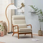 High Back Microfiber Rustic  Accent Chair