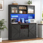 74" Tall 63" Wide Larg Bar Cabinet