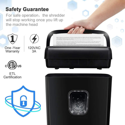 6-Sheet Micro-Cut Paper Shredder