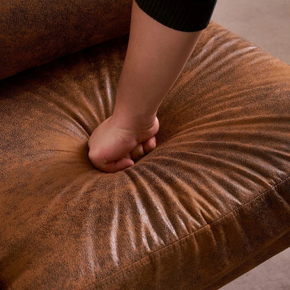 High Back Microfiber Rustic  Accent Chair