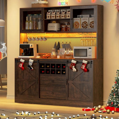 74" Tall 63" Wide Larg Bar Cabinet