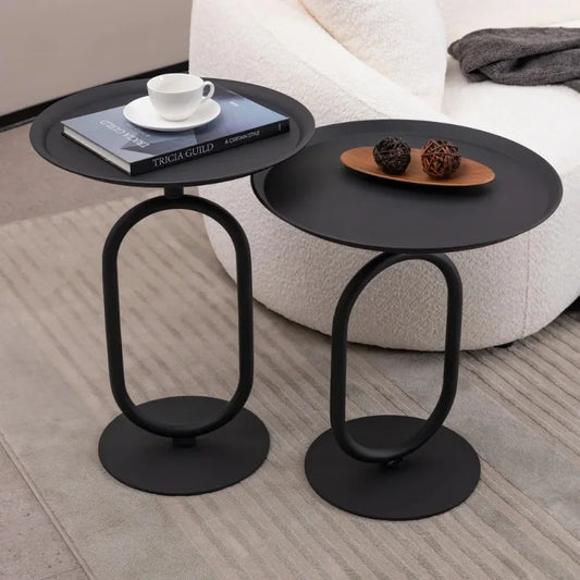 Lantern-shaped Metal End Table