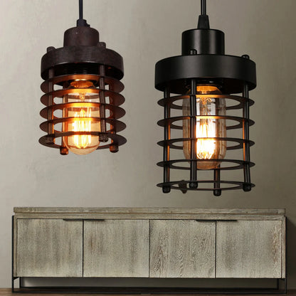 Rustic Vintage Industrial Iron Pendant Light