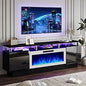 70" Modern Fireplace TV Stand with 36" Electric Fireplace
