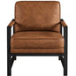 Modern Faux Leather Accent Chair