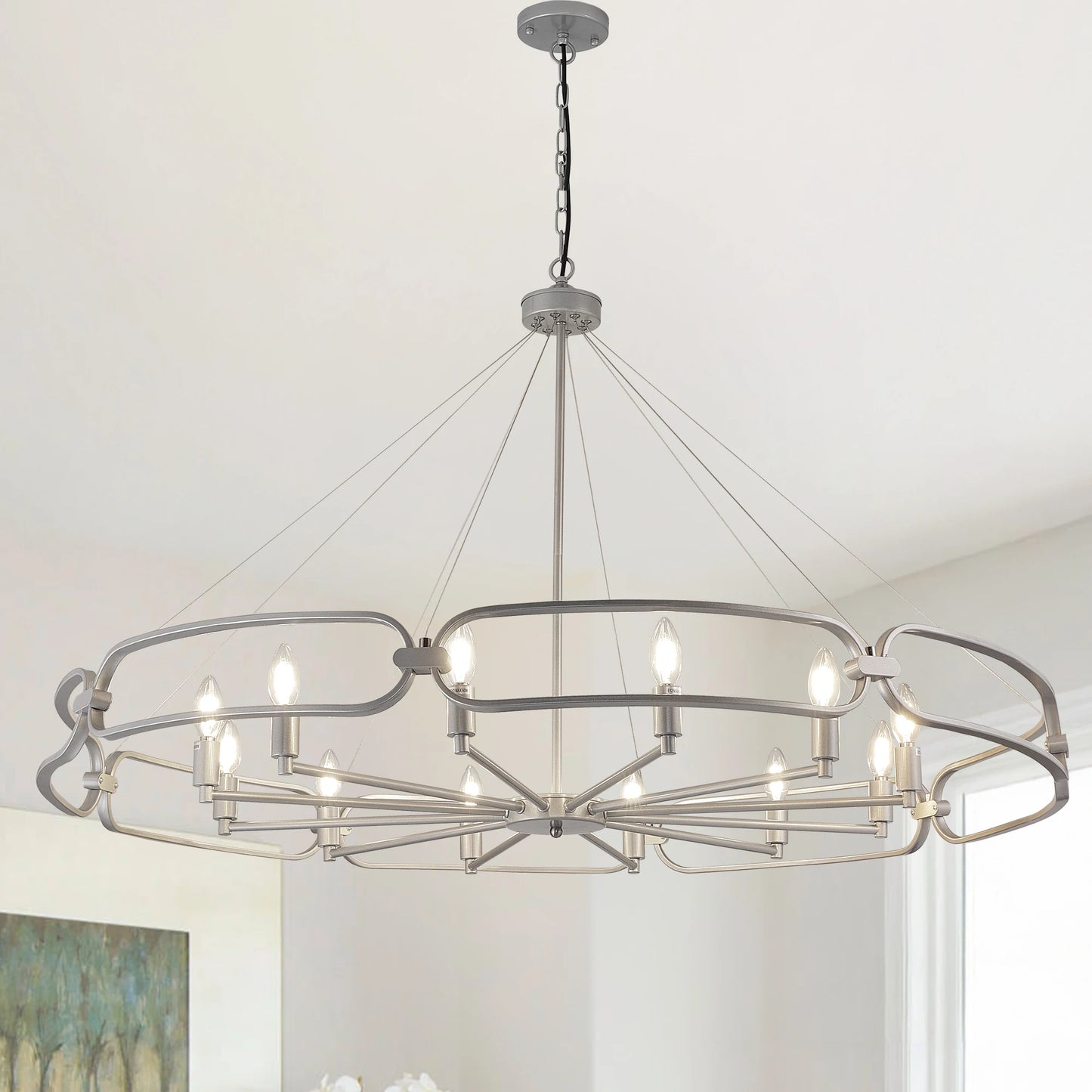 Vintage Black Chandelier