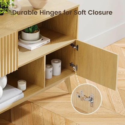 Fluted Buffet Sideboard Oak