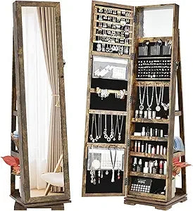 360° Rotating Jewelry Armoire