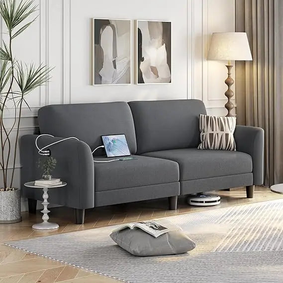 Fabric 2 Seater Loveseat Sofa