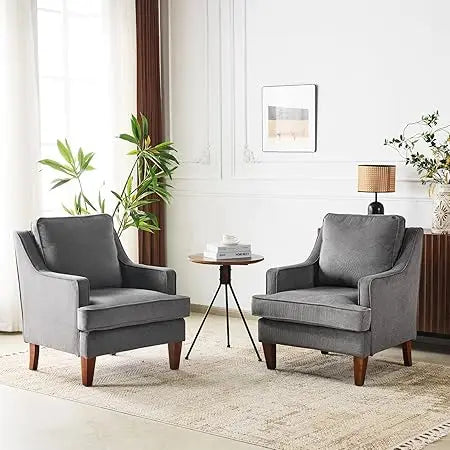 Mid-Century Accent Chairs Set of 2