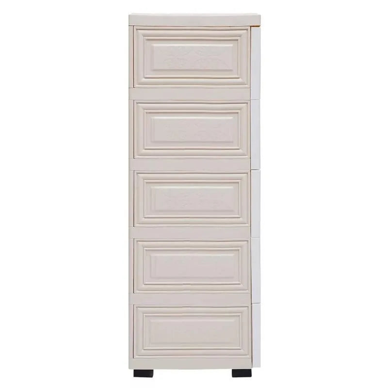 6 Drawers Tall Rolling Dresser