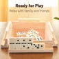 28pcs/Set Wooden Domino Board Games Funny Table Game Domino Toys Kid Children Educational Toys For Traveling Children's Gifts