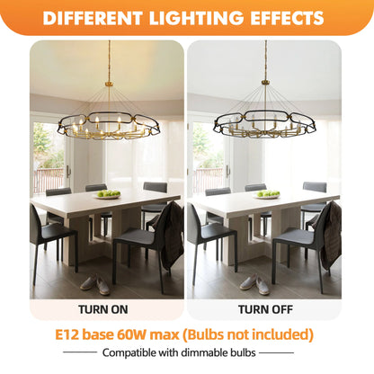 Vintage Black Chandelier