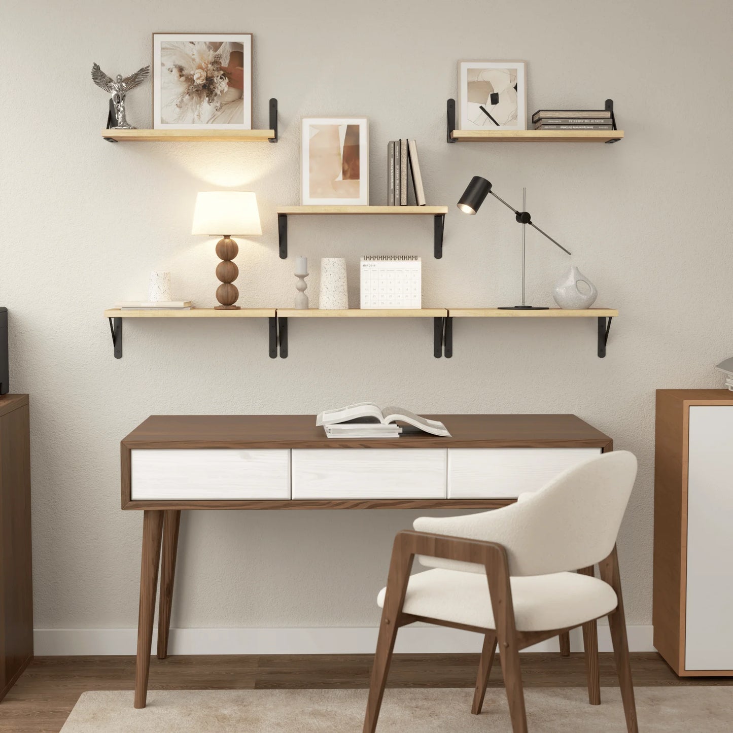 Rustic Floating Shelves for Wall