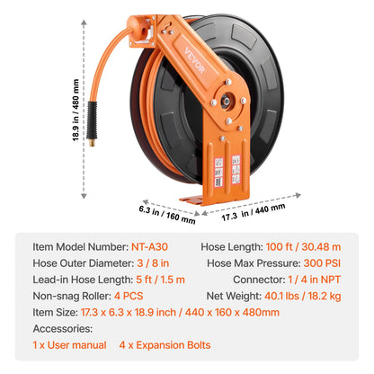 Retractable Air Hose Reel