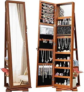 360° Rotating Jewelry Armoire