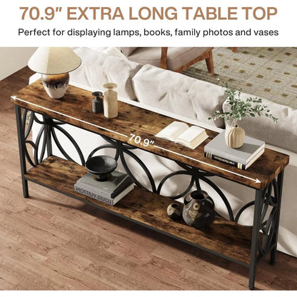 70.9-Inch Narrow Sofa Table