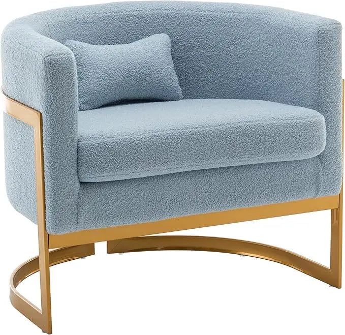 Velvet Modern Barrel Chair