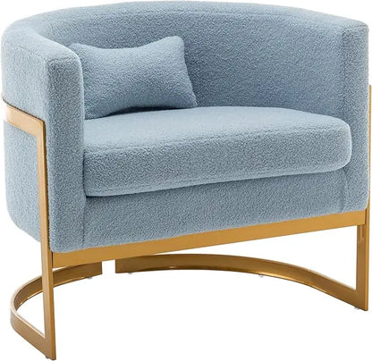Velvet Modern Barrel Chair