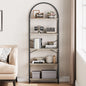 5 Tier Bookcase Arched Display Rack